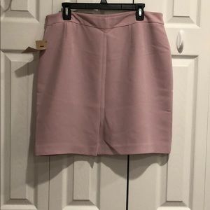 Knee length skirt,blush color, tag says lavender